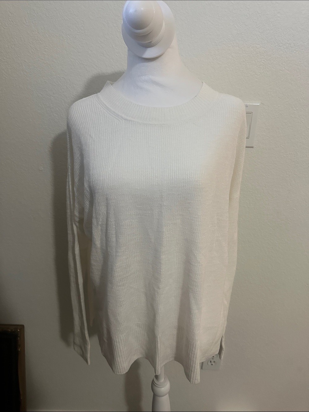 Banana Republic Women's Scoopneck Sweater - Cream